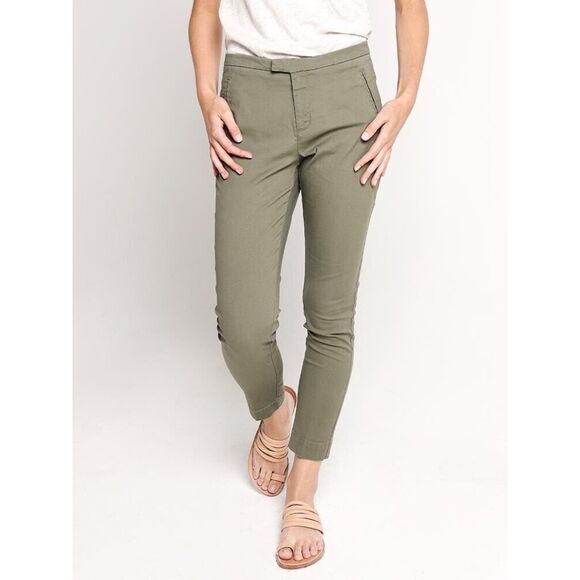 ATM Anthony Thomas Melillo Gray Cotton Slim Stretch Pants Women's Size 28 - Picture 1 of 8